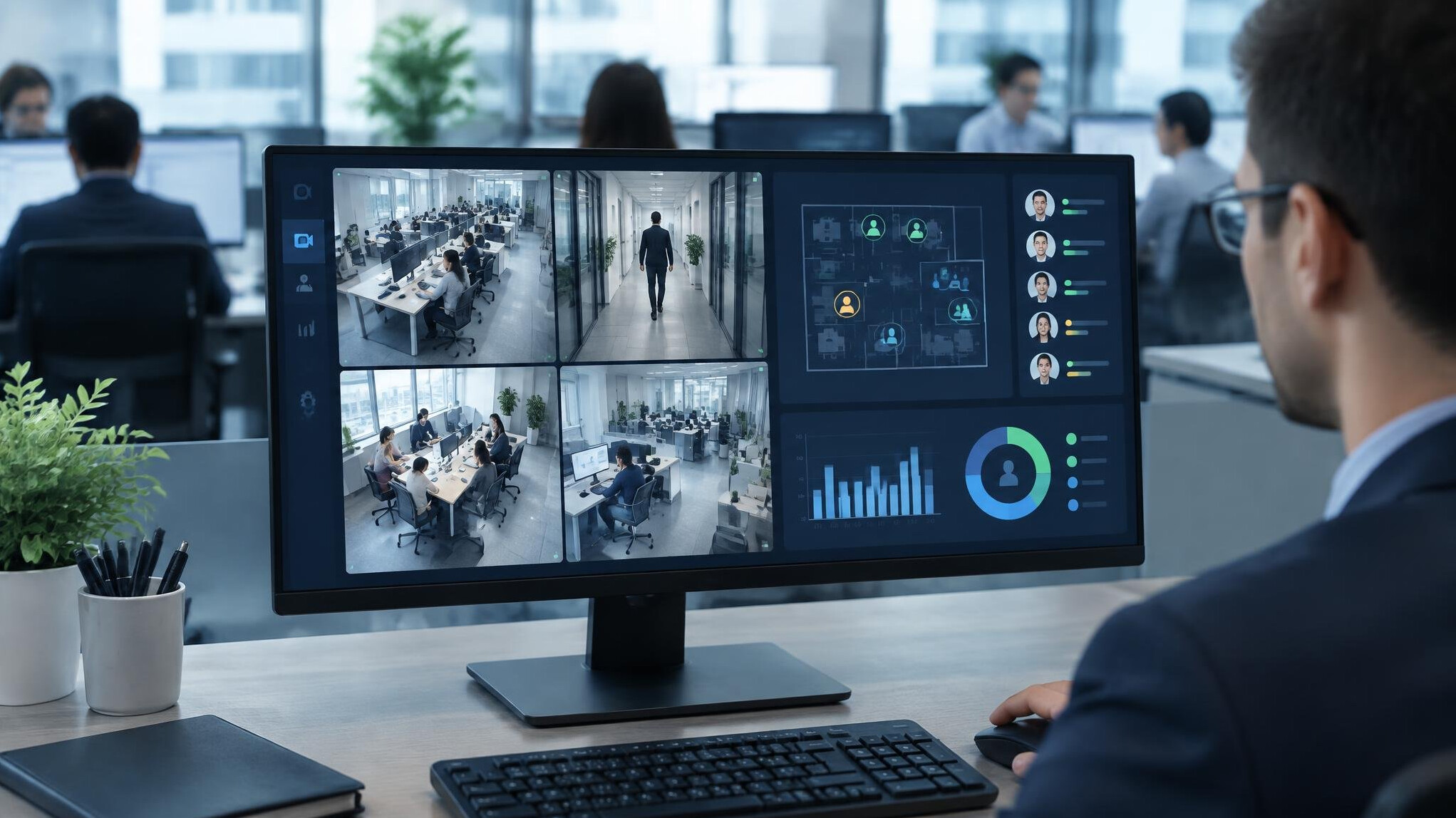 corporate office monitor